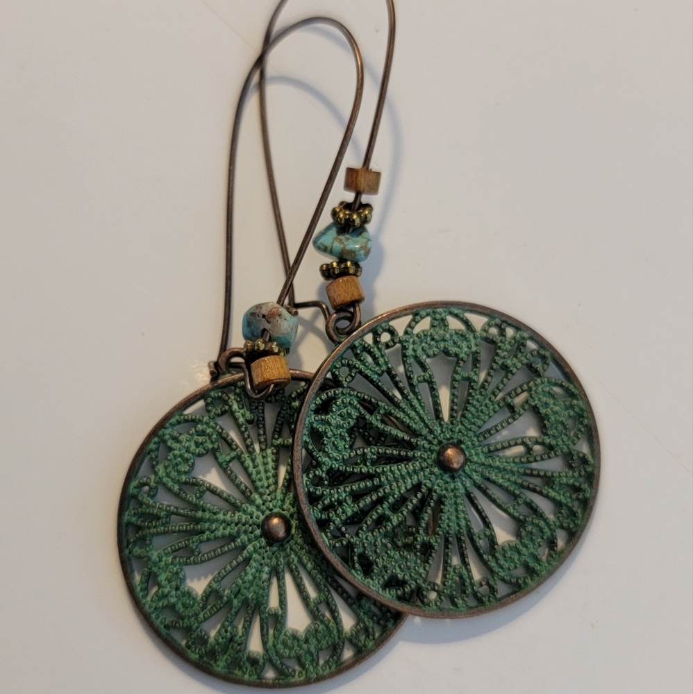 Turquoise Color Earrings